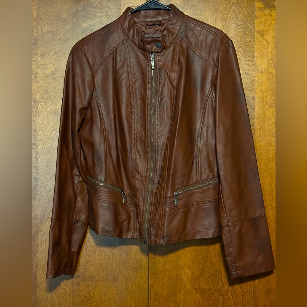 Bernardo Vegan Faux leather jacket Women’s size Large